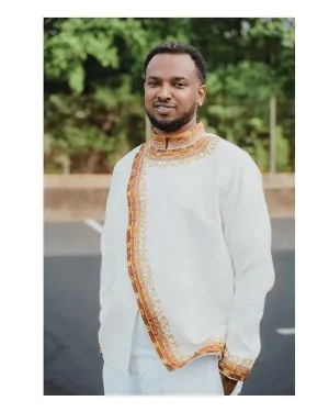 Gorgeous Brown Design Habesha Men's Shirt Modern Habesha Shirt