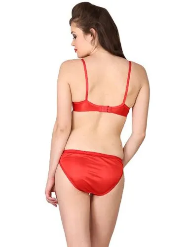 Gorgeous Soft Red Bra Panty Set