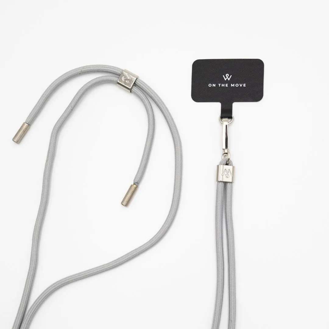 Graceful Grey Phone Lanyard (Includes Insert)