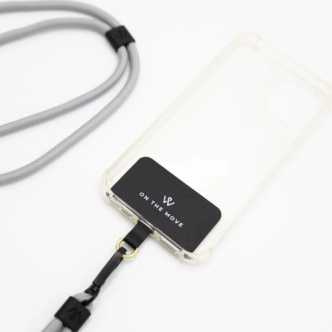 Graceful Grey Phone Lanyard (Includes Insert)