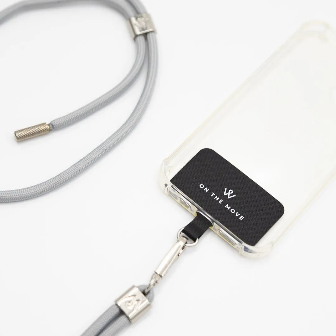 Graceful Grey Phone Lanyard (Includes Insert)