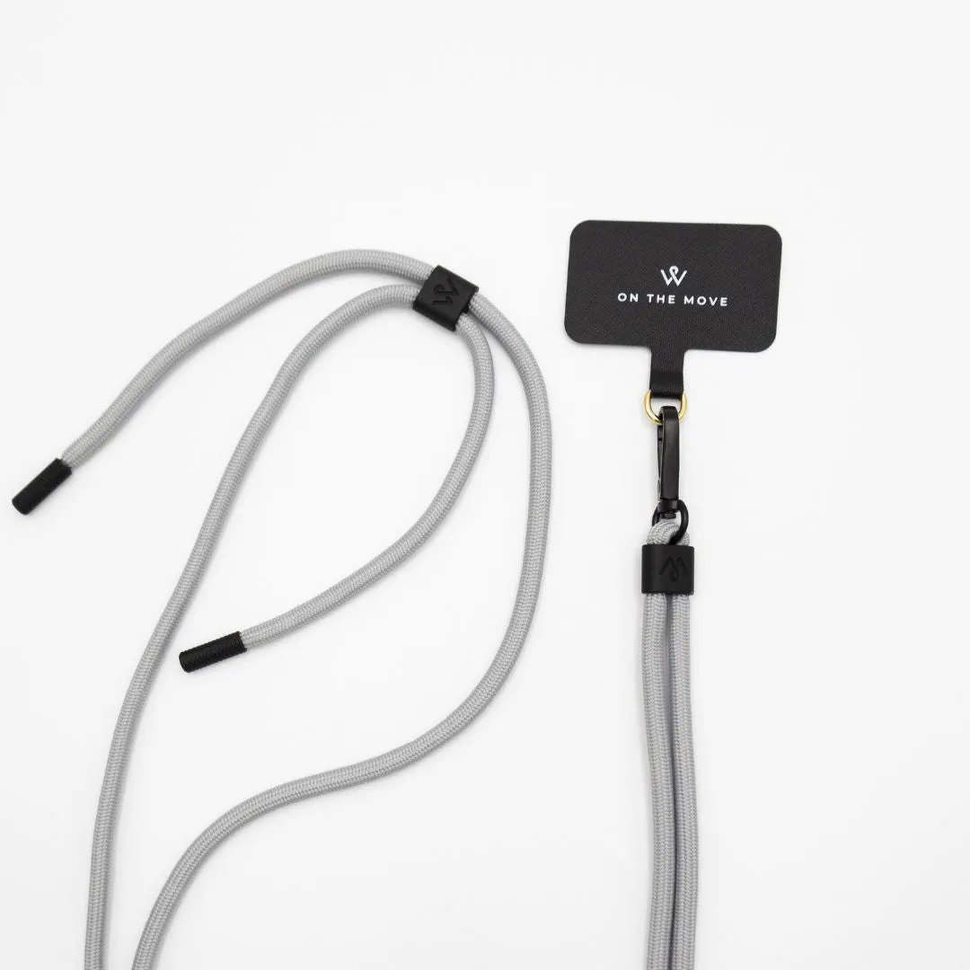 Graceful Grey Phone Lanyard (Includes Insert)
