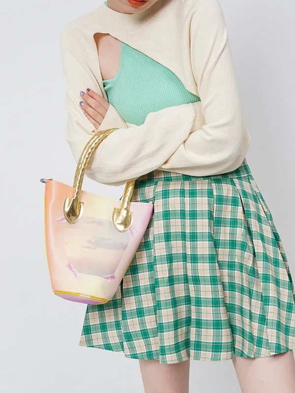 Graffiti Niche Shoulder Bucket Bag