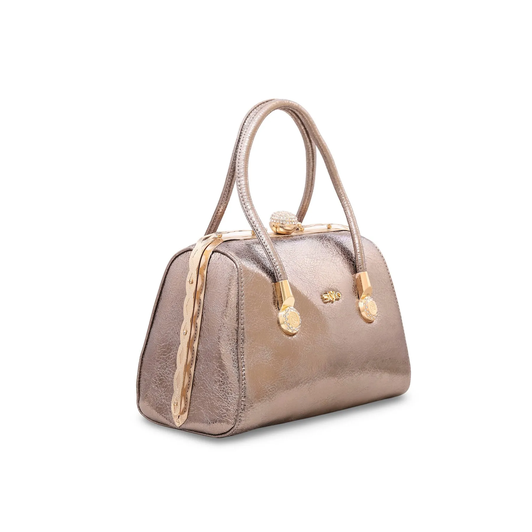 Grey Fancy Hand Bag P35831