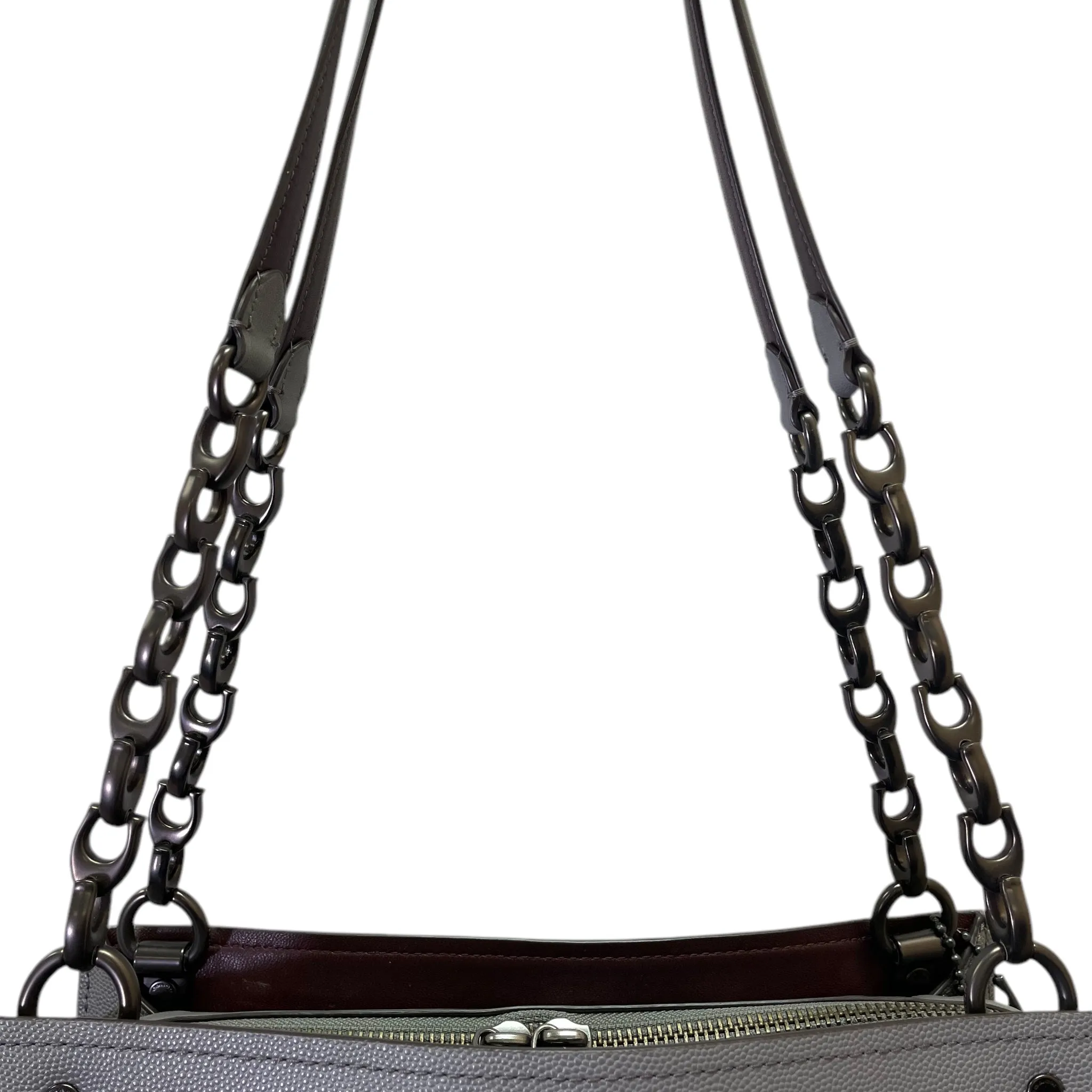 Handbag Designer By Coach In Taupe, Size:Medium