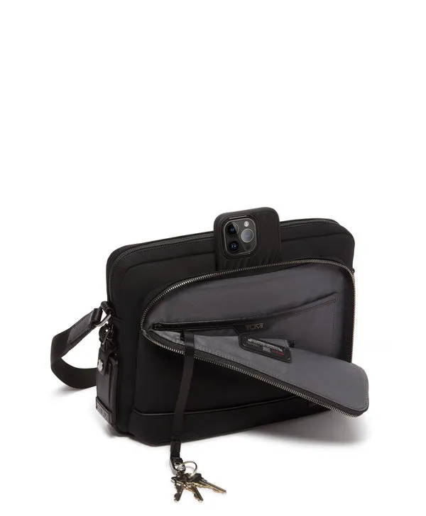 Harrison Leo Crossbody - Black