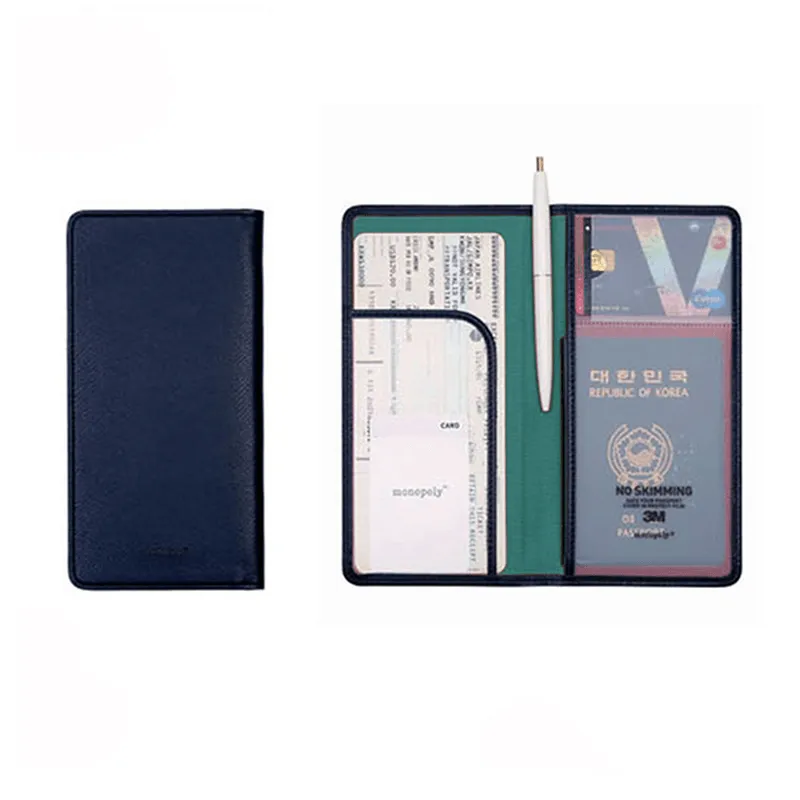 Honana HN-PB5 5 Colors Leather Passport Holder Travel Cards Case Cover Bag