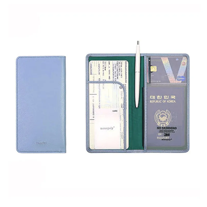 Honana HN-PB5 5 Colors Leather Passport Holder Travel Cards Case Cover Bag