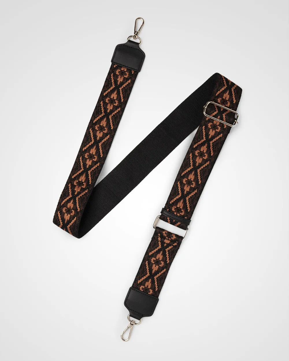 Joanie 3 Compartment Crossbody Bucket Bag   Aztec Bag Strap
