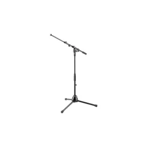 K&M Short Floor Mic Boom Stand