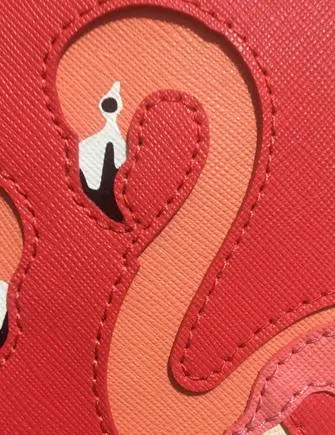 Kate Spade New York Take a Walk on the Wild Side Flamingo Passport Holder
