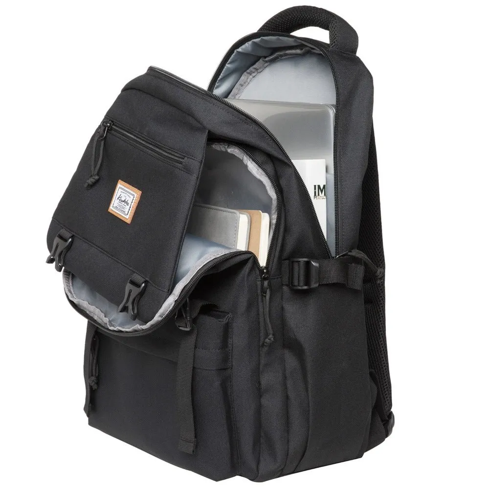 KAUKKO Backpack for School,  KS23 ( Black / 18.4L )