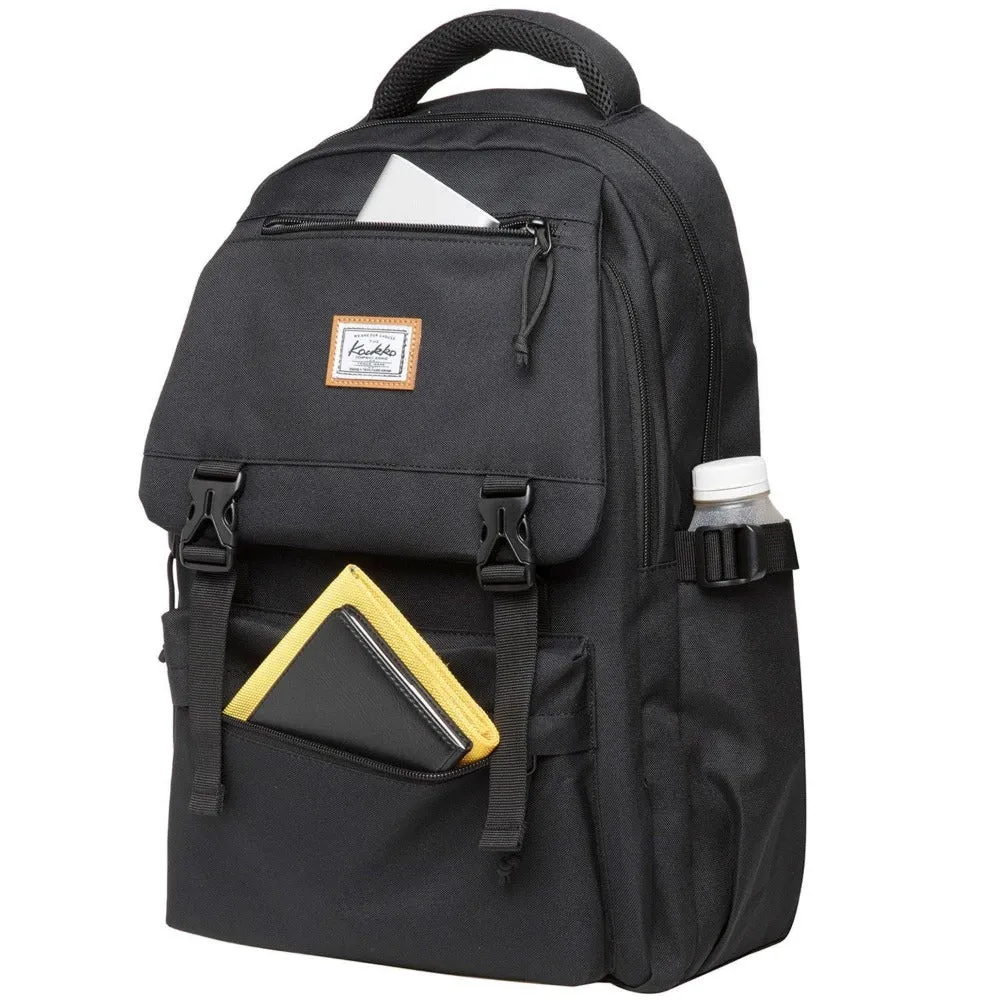 KAUKKO Backpack for School,  KS23 ( Black / 18.4L )