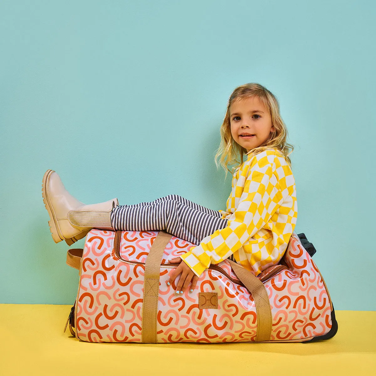 Kid's Wheelie Travel Bag Laminated Fabric
