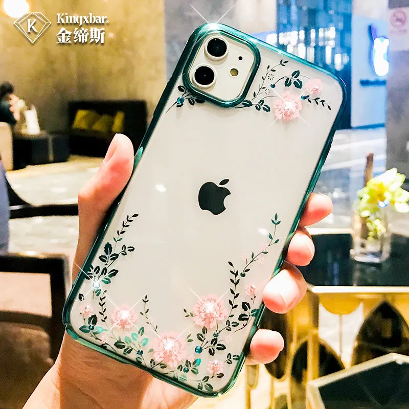 KINGXBAR Swarovski Crystal Clear Hard PC Case Cover for Apple iPhone 11 Pro Max/11 Pro/11
