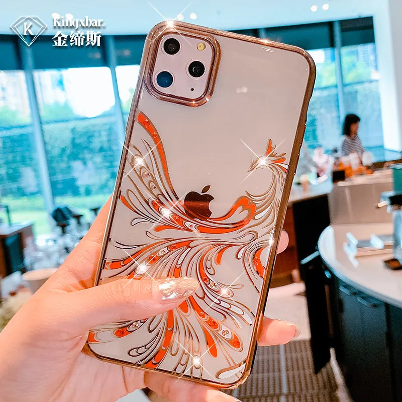 KINGXBAR Swarovski Crystal Clear Hard PC Case Cover for Apple iPhone 11 Pro Max/11 Pro/11
