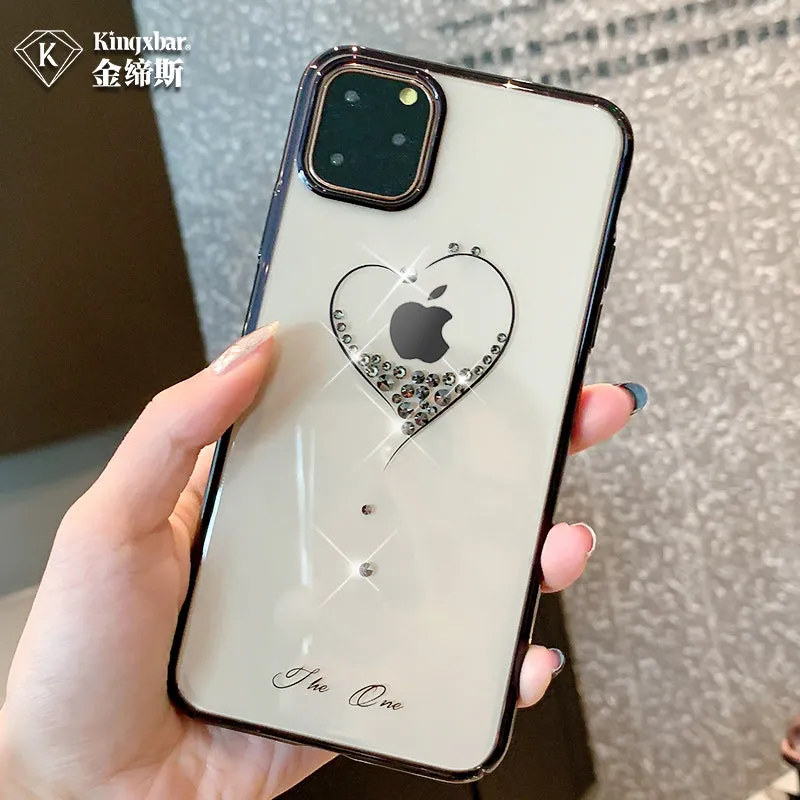 KINGXBAR Swarovski Crystal Clear Hard PC Case Cover for Apple iPhone 11 Pro Max/11 Pro/11