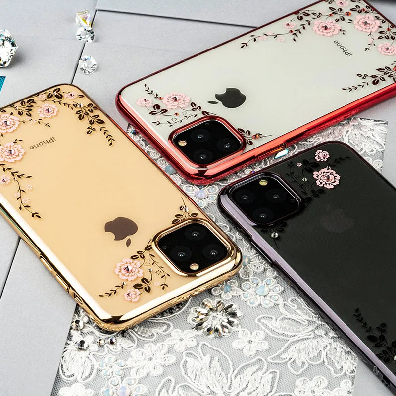 KINGXBAR Swarovski Crystal Clear Hard PC Case Cover for Apple iPhone 11 Pro Max/11 Pro/11