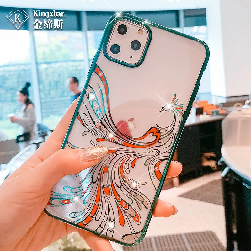 KINGXBAR Swarovski Crystal Clear Hard PC Case Cover for Apple iPhone 11 Pro Max/11 Pro/11