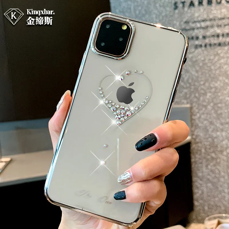 KINGXBAR Swarovski Crystal Clear Hard PC Case Cover for Apple iPhone 11 Pro Max/11 Pro/11