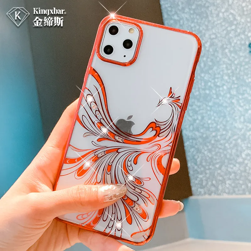 KINGXBAR Swarovski Crystal Clear Hard PC Case Cover for Apple iPhone 11 Pro Max/11 Pro/11