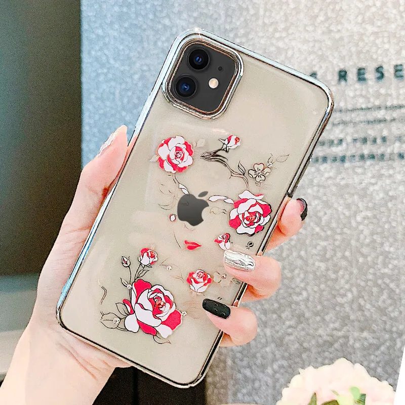 KINGXBAR Swarovski Crystal Clear Hard PC Case Cover for Apple iPhone 11 Pro Max/11 Pro/11