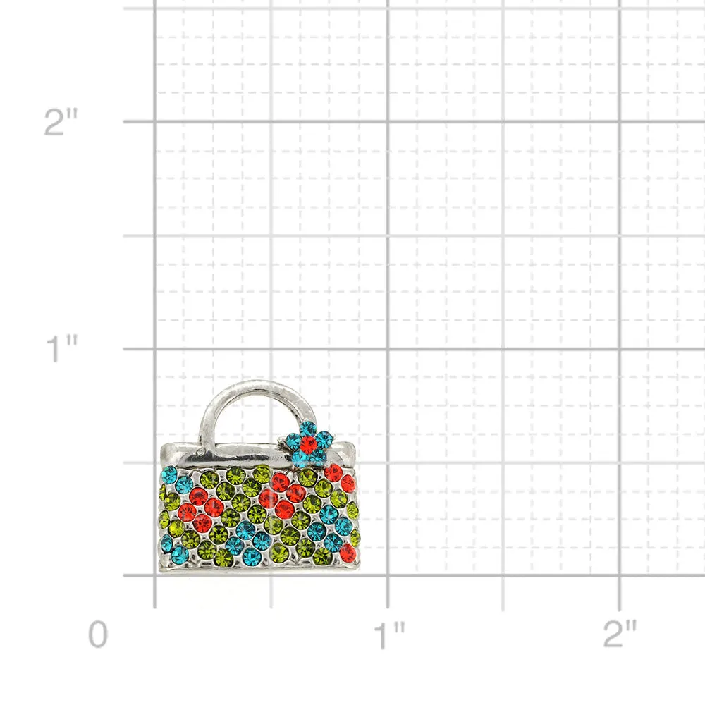 Lady Handbag Swarovski Crystal Pin Brooch