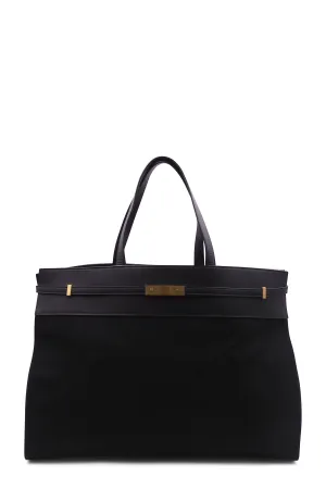 Large Manhattan Canvas Tote Black