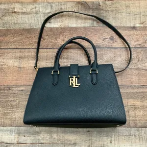 Lauren Ralph Lauren Vintage Black Leather Handbag (LIKE NEW CONDITION)