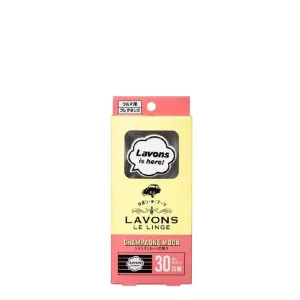 LAVONS LE LINGE Car Air Freshener Champagne Moon 1pc 日本LAVONS LE LINGE 车用创意POP-UP消臭香薰香片 (香槟月亮)