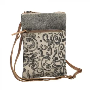 Leaf And Hide Cross Body Bag