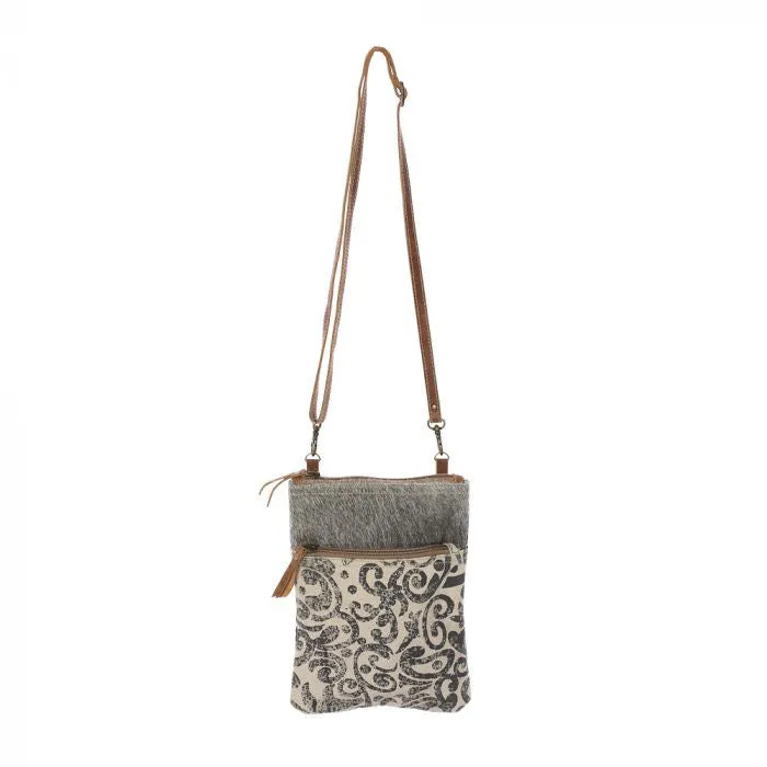 Leaf And Hide Cross Body Bag