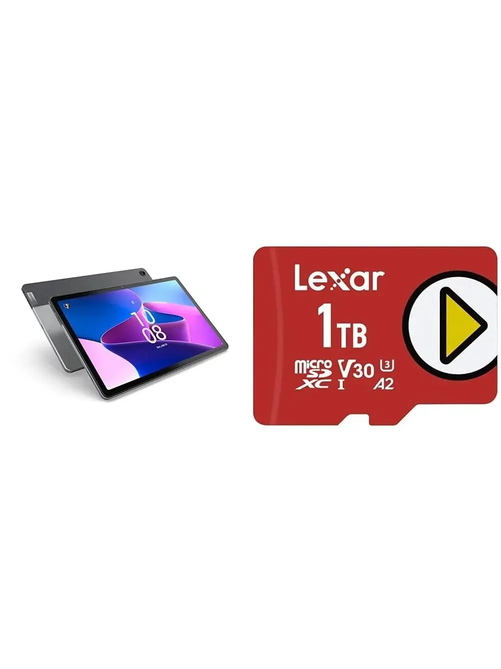 Lenovo Tab M10 Plus (3rd Gen) - 2022 - Long Battery Life - 10" FHD - Front & Rear 8MP Camera - 4GB Memory - 64GB Storage - Android 12 or Later, Gray