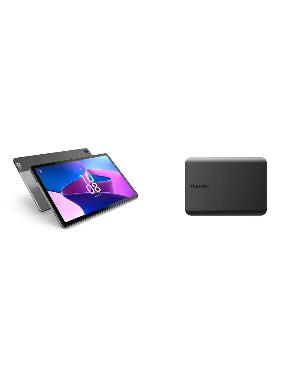 Lenovo Tab M10 Plus (3rd Gen) - 2022 - Long Battery Life - 10" FHD - Front & Rear 8MP Camera - 4GB Memory - 64GB Storage - Android 12 or Later, Gray
