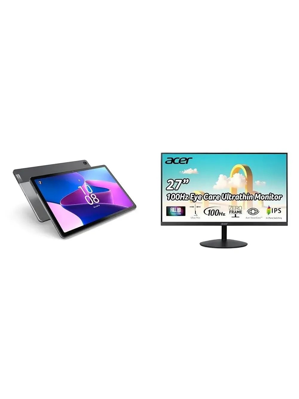Lenovo Tab M10 Plus (3rd Gen) - 2022 - Long Battery Life - 10" FHD - Front & Rear 8MP Camera - 4GB Memory - 64GB Storage - Android 12 or Later, Gray