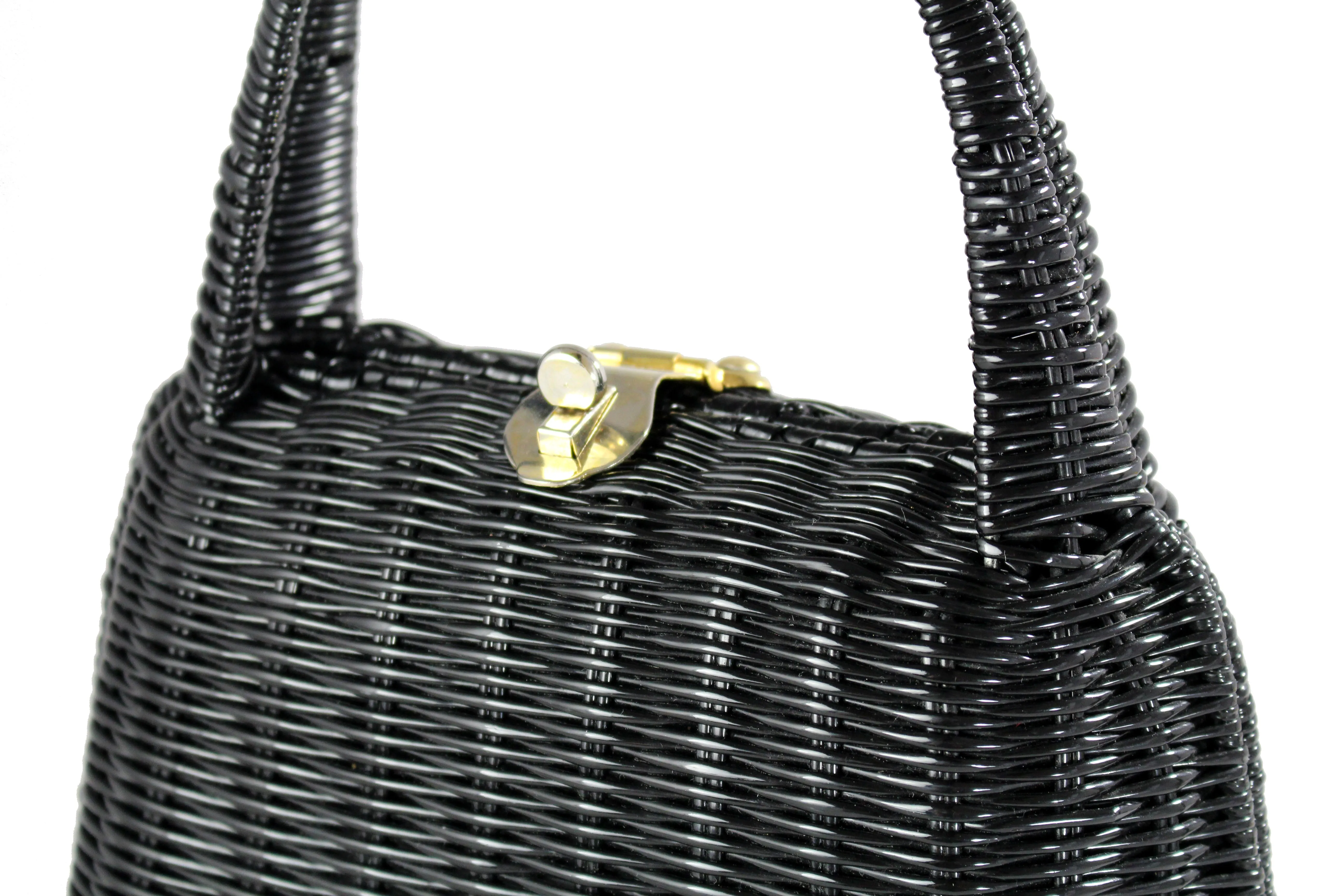 LESCO black plastic wicker bag