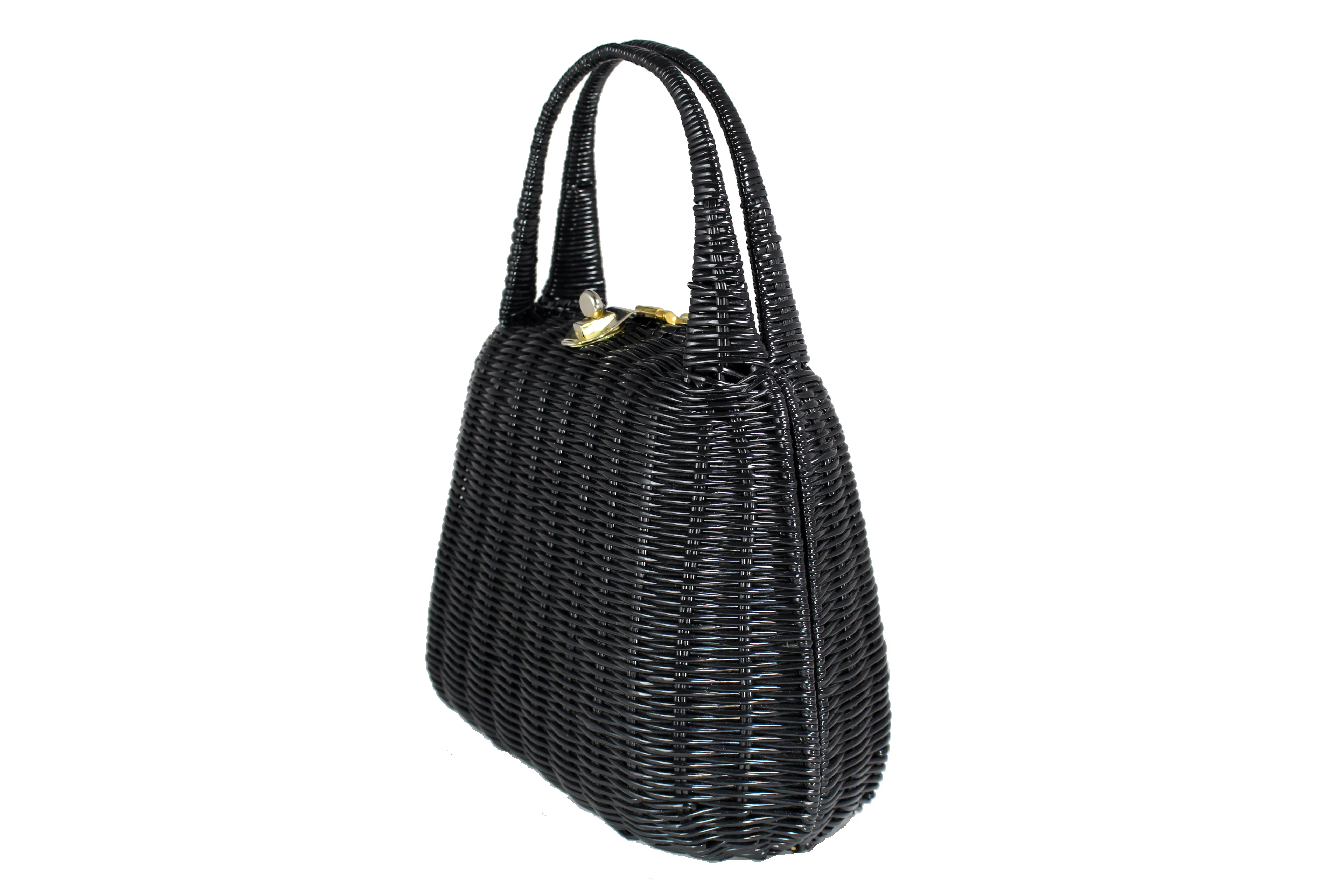 LESCO black plastic wicker bag