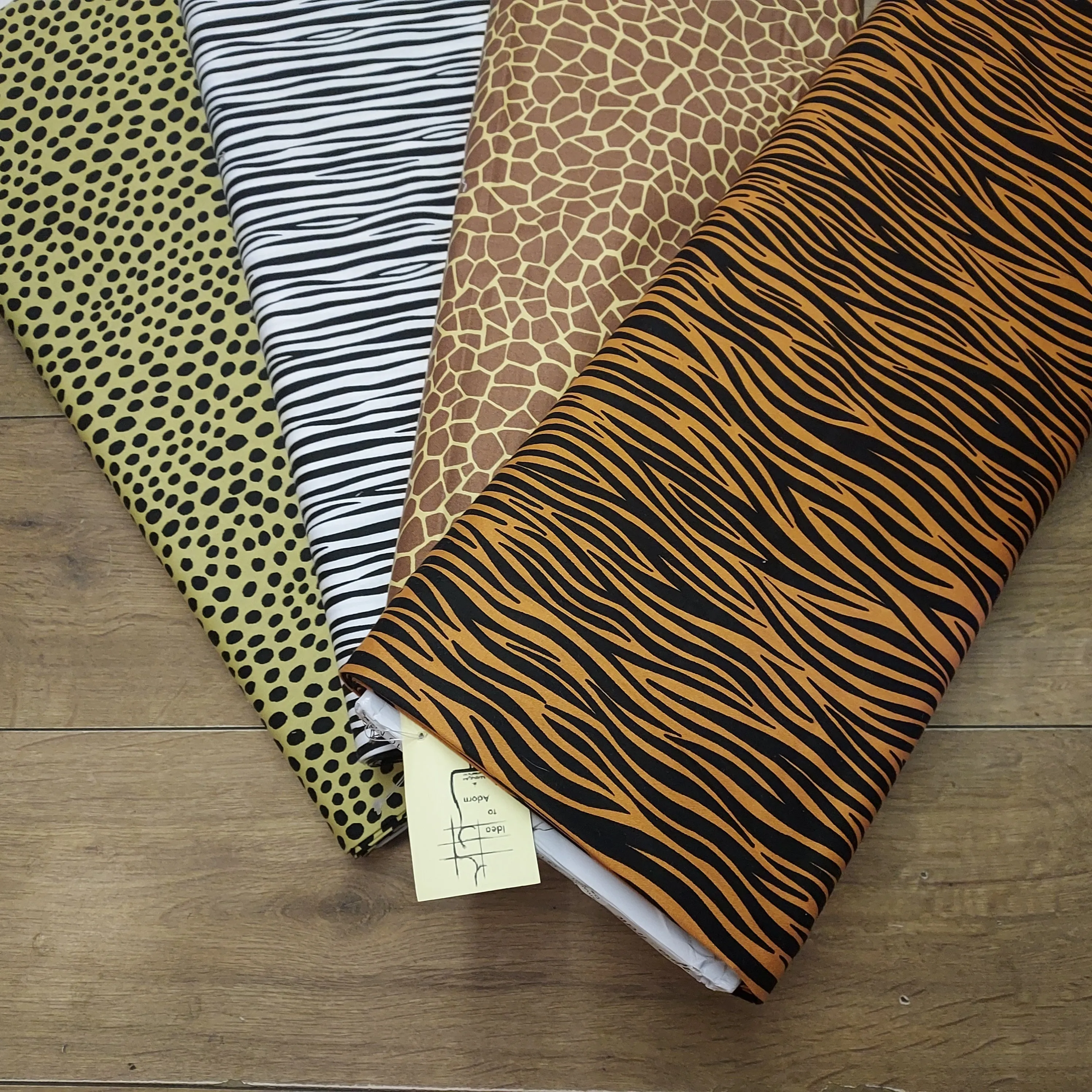 Lewis and Irene Small Things Wild Animals Tiger Print Cotton Fabric