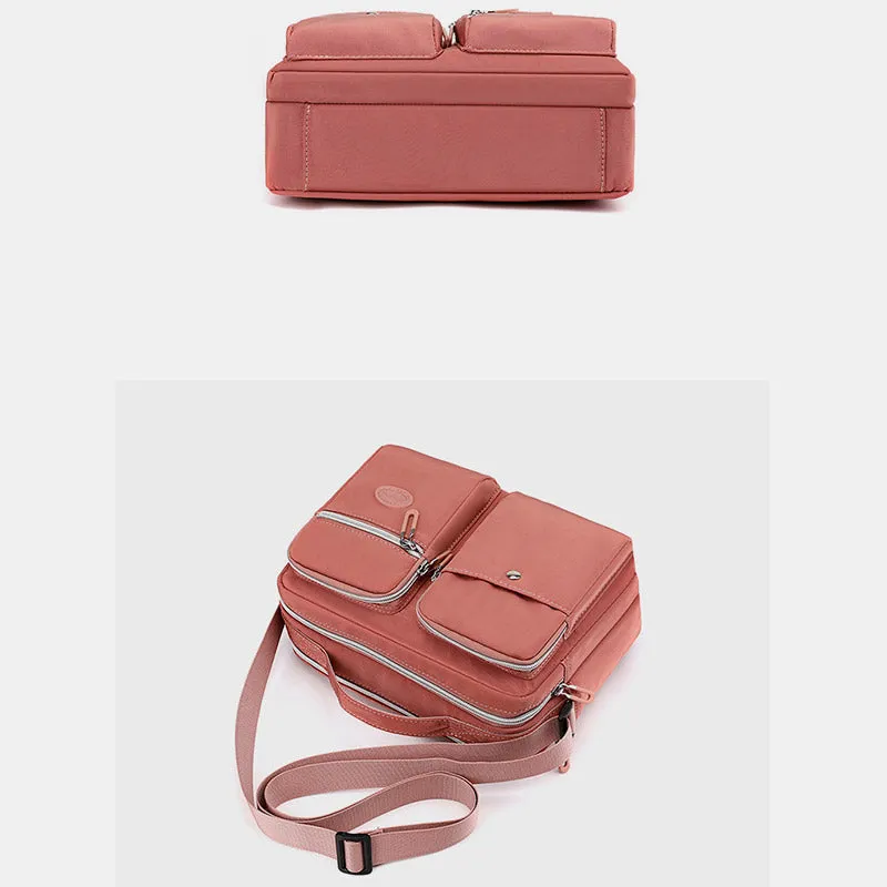 Lightweight Handbag Crossbody Purse Multi Pocket Travel Work Shoulder Messenger Bag