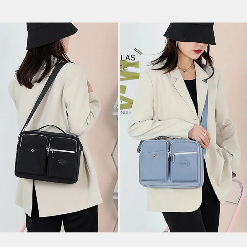 Lightweight Handbag Crossbody Purse Multi Pocket Travel Work Shoulder Messenger Bag
