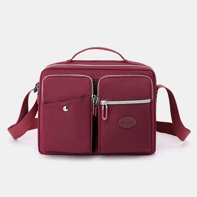 Lightweight Handbag Crossbody Purse Multi Pocket Travel Work Shoulder Messenger Bag