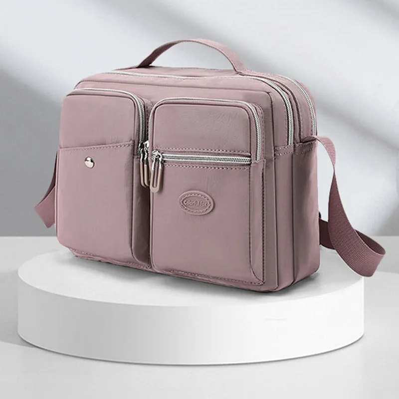 Lightweight Handbag Crossbody Purse Multi Pocket Travel Work Shoulder Messenger Bag
