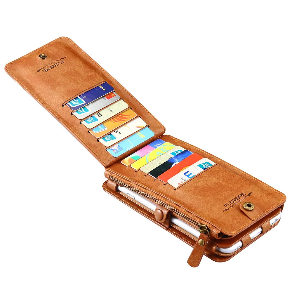 Luxury PU Leather Case For 8 Plus X XR XS Max 11 Flip Stand Wallet Cases For  8 7 Plus 6s SE Pouch Capinhas