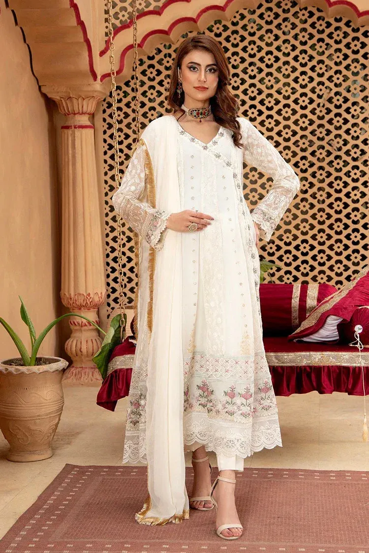 Manahils - Jal Pari RTW Collection - Angrakha-B-008-Off White