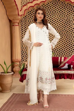 Manahils - Jal Pari RTW Collection - Angrakha-B-008-Off White