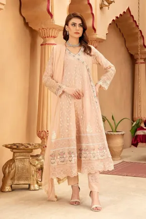 Manahils - Jal Pari RTW Collection - Angrakha-B-008-Peach