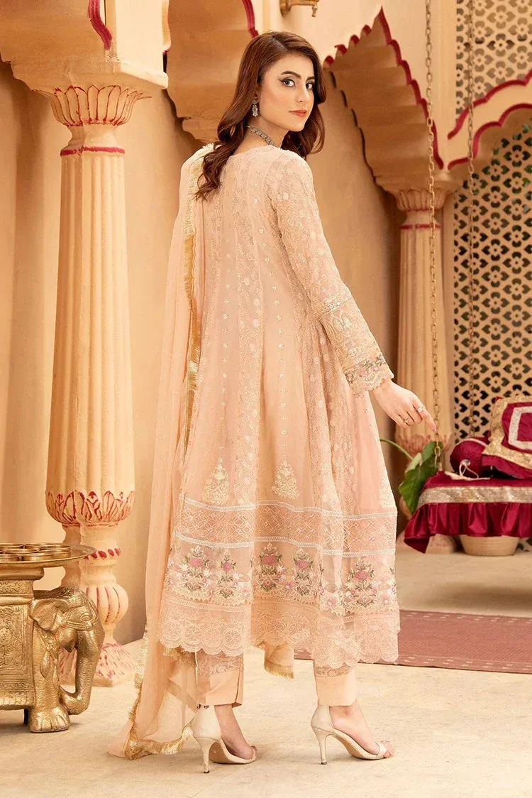 Manahils - Jal Pari RTW Collection - Angrakha-B-008-Peach