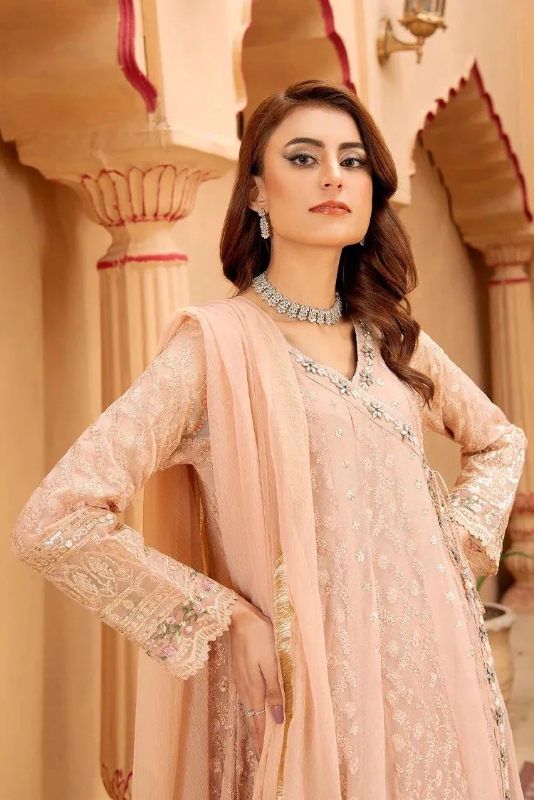 Manahils - Jal Pari RTW Collection - Angrakha-B-008-Peach