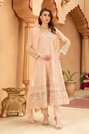 Manahils - Jal Pari RTW Collection - Angrakha-B-008-Peach