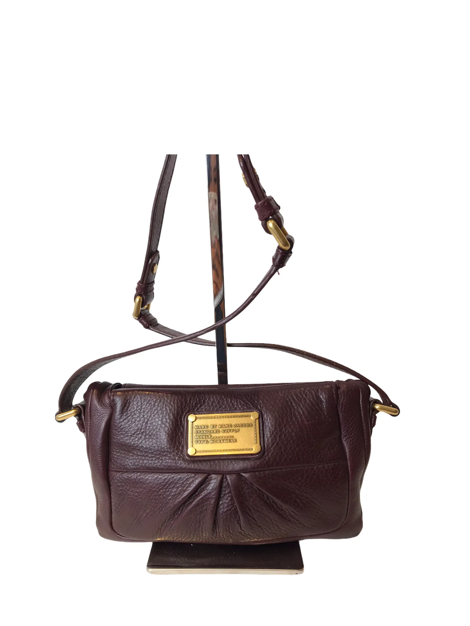 Marc by Marc Jacobs Burgundy Leather Crossbody - As Seen on Instagram 17/01/21